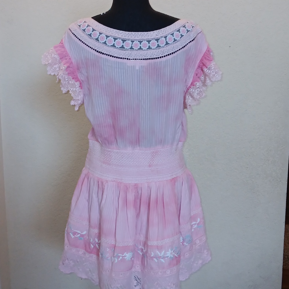LoveShackFancy Pink Dress Size Large - Picture 8 of 14